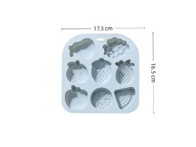 Molde silicona 8 frutas YESITOS